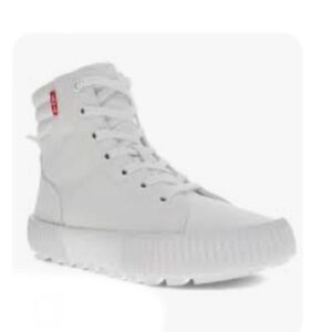 Levi’s White Leather “Olivia” High Tops Size 11